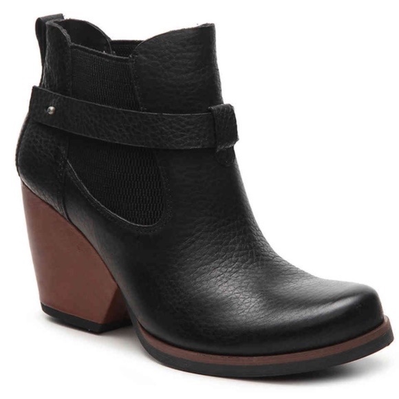 Kork-Ease Shoes - Kork Ease Moonstone Leather Ankle Boot Black 6.5